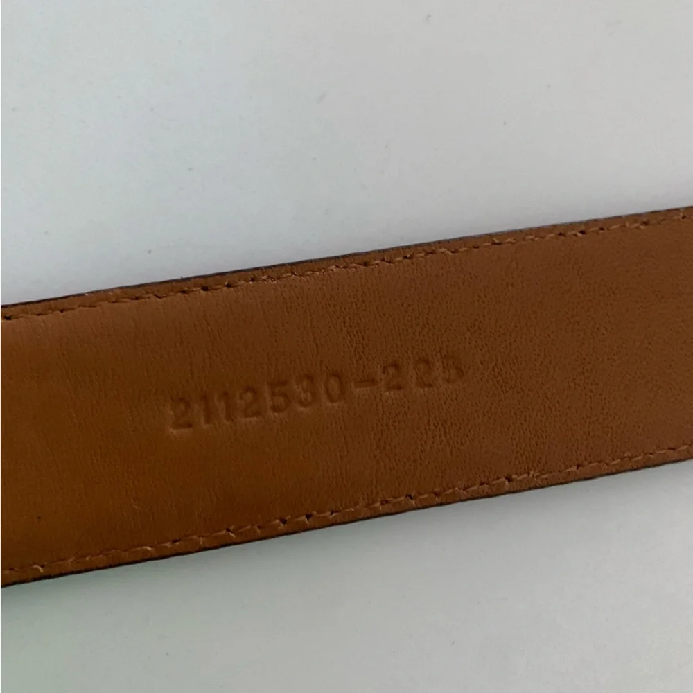 Polo Brown Leather Belt with Buckle size 34